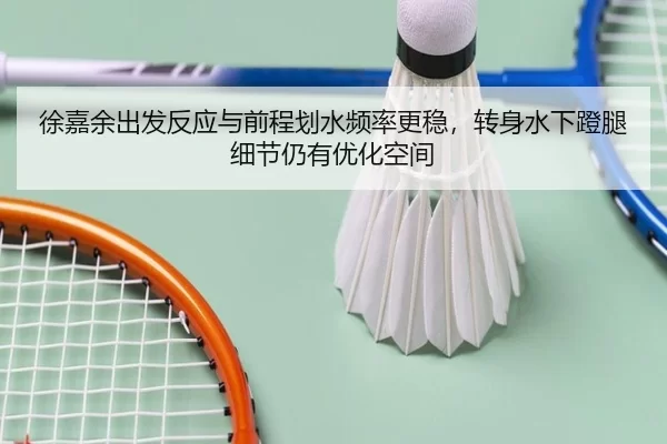 徐嘉余出发反应与前程划水频率更稳，转身水下蹬腿细节仍有优化空间